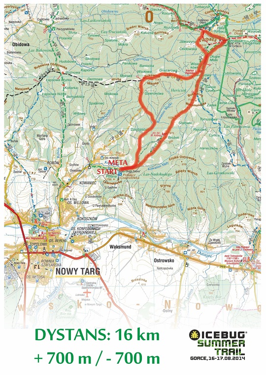 ICEBUG SUMMER TRAIL 2014 mapa