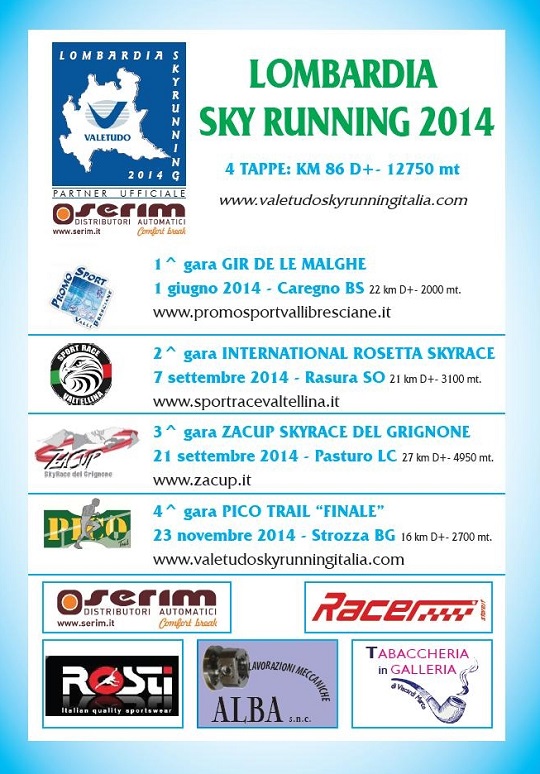 LOMBARDIA SKYRUNNING 2014 - gara