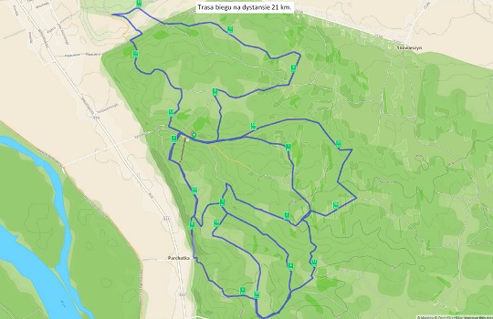 mapa 21 km